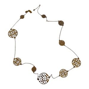 Coach Cut-out Logo Gold Tone Long‎ Station
Necklace